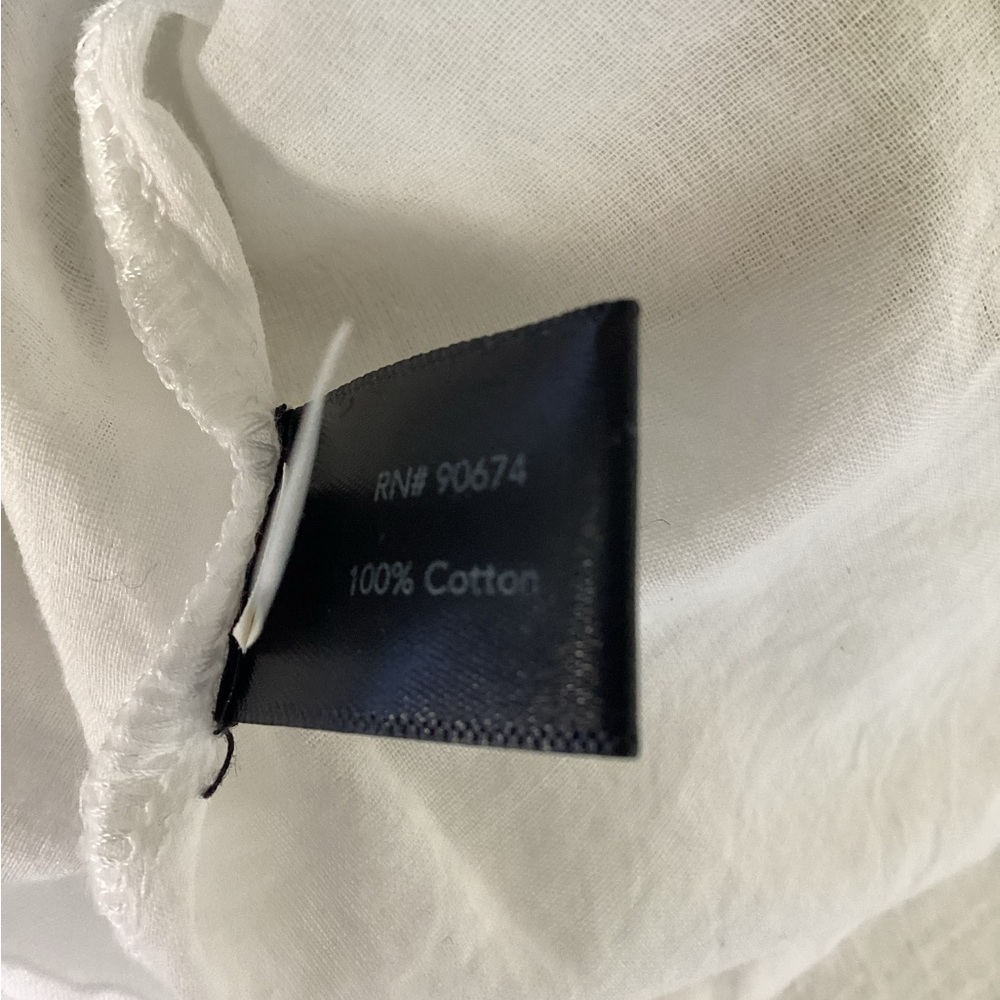 Boston Proper Metallic Detail Off-The-Shoulder Dress Womens Small White Gold - Picture 15 of 15